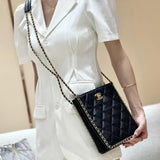 Small Tote in Black Grained Calfskin AS3470