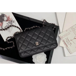 CC Wallet on Chain Caviar Gold Hardware Bag 528725