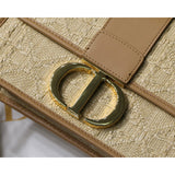 30 Montaigne Bag Natural Cannage Raffia M9203