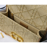 30 Montaigne Bag Natural Cannage Raffia M9203