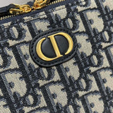 30 Montaigne Box Bag Blue Oblique Jacquard S2141