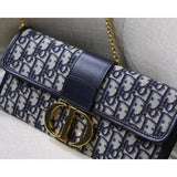 30 Montaigne Jacquard Canvas Clutch Bag M9206