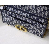 30 Montaigne Jacquard Canvas Clutch Bag M9206