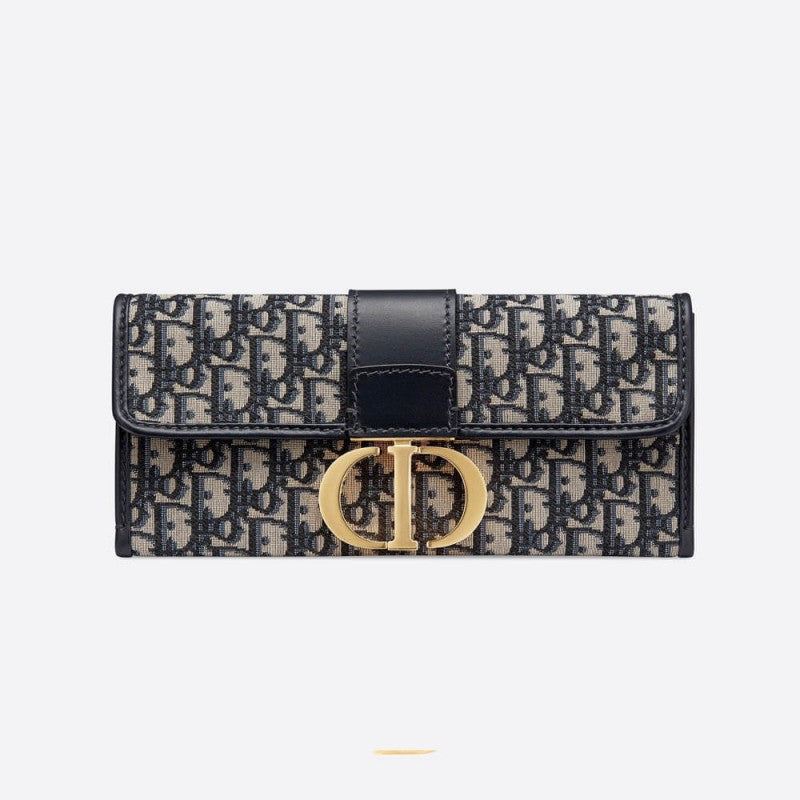 Christian 30 Montaigne Jacquard Canvas Clutch Bag M9206