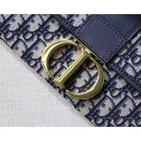 30 Montaigne Jacquard Canvas Clutch Bag M9206