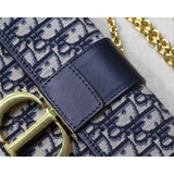 30 Montaigne Jacquard Canvas Clutch Bag M9206