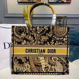 Christian   Animals Monkey Embroidered Book Tote M1286 Brown
