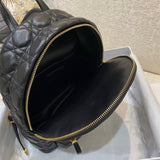Black Cannage Lambskin Small Backpack M9221