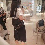Black Cannage Lambskin Small Backpack M9221