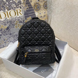 Black Cannage Lambskin Small Backpack M9221