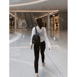 Black Cannage Lambskin Small Backpack M9221