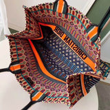 Book Tote Bag M1286 Orange