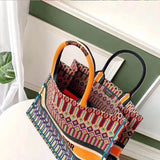 Book Tote Bag M1286 Orange