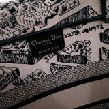 Book Tote Beige and Black Plan de Paris Embroidery