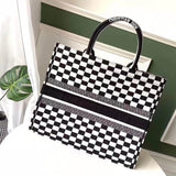 Book Tote Black And White Bag M1286