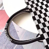Book Tote Black And White Bag M1286