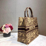 Book Tote Black Toile De Jouy Bag M1286