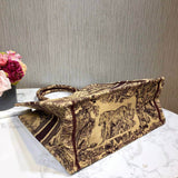 Book Tote Black Toile De Jouy Bag M1286