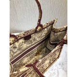 Book Tote Black Toile De Jouy Bag M1286