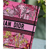 Book Tote Fuchsia Multicolor Toile De Jouy Voyage Embroidery