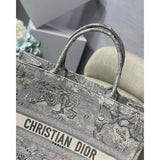 Book Tote Grey Toile De Jouy Bag M1286