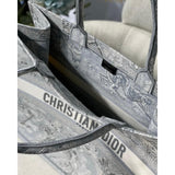 Book Tote Grey Toile De Jouy Bag M1286