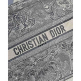 Book Tote Grey Toile De Jouy Bag M1286