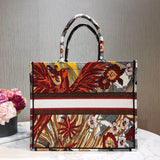 Book Tote Multicolor Phoenix Embroidery M1286