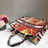 Book Tote Multicolor Phoenix Embroidery M1286