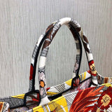 Book Tote Multicolor Phoenix Embroidery M1286