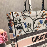 Book Tote Multicolor Rosa Mutabilis Embroidery M1286