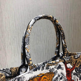 Book Tote Multicolor Toile De Jouy Bag M1286