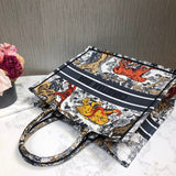 Book Tote Multicolor Toile De Jouy Bag M1286