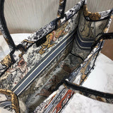 Book Tote Multicolor Toile De Jouy Bag M1286