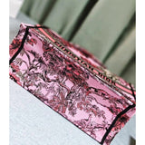 Book Tote Pink Multicolor Toile de Jouy Voyage Embroidery