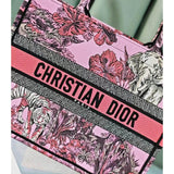 Book Tote Pink Multicolor Toile de Jouy Voyage Embroidery