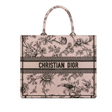 Book Tote Powder Pink Jardin Botanique Embroidery