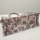 Book Tote Powder Pink Jardin Botanique Embroidery