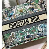 Book Tote White Multicolor Etoile de Voyage Embroidery