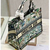 Book Tote White Multicolor Etoile de Voyage Embroidery