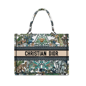 Christian   Book Tote White Multicolor Etoile de Voyage Embroidery
