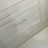 Caro Box Bag With Chain Latte Quilted Macrocannage Calfskin S5140
