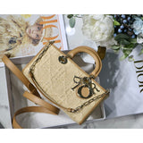 Lady D-Joy Bag Natural Cannage Raffia M05400