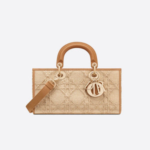 Christian   Lady D-Joy Bag Natural Cannage Raffia M05400