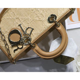Lady D-Joy Bag Natural Cannage Raffia M05400