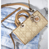 Lady D-Joy Bag Natural Cannage Raffia M05400