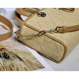 Lady D-Joy Bag Natural Cannage Raffia M05400