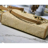 Lady D-Joy Bag Natural Cannage Raffia M05400