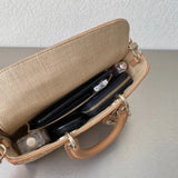 Lady D-Joy Bag Natural Cannage Raffia M05400