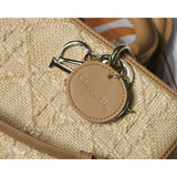 Lady D-Joy Bag Natural Cannage Raffia M05400